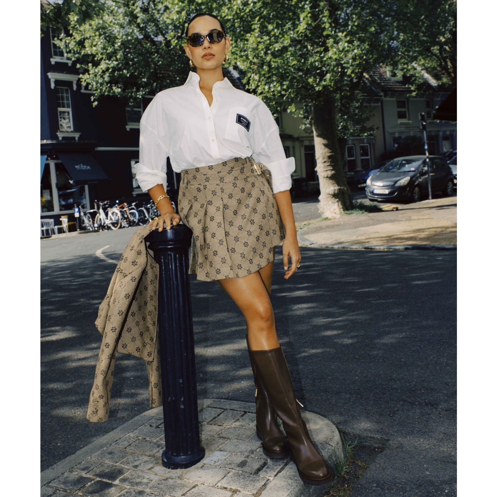 JoshV Skirt Isadee Beige Black JoshV