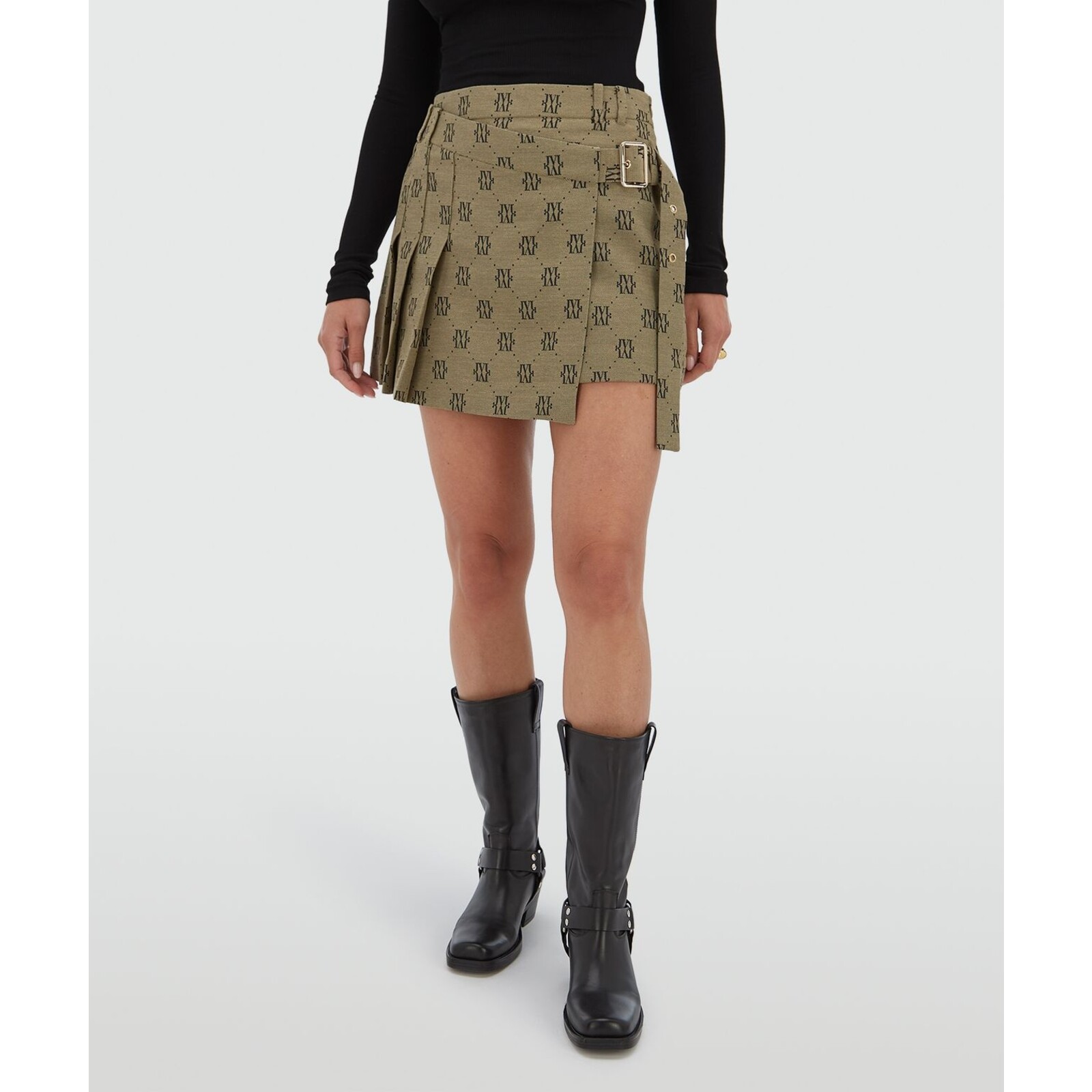 JoshV Skirt Isadee Beige Black JoshV