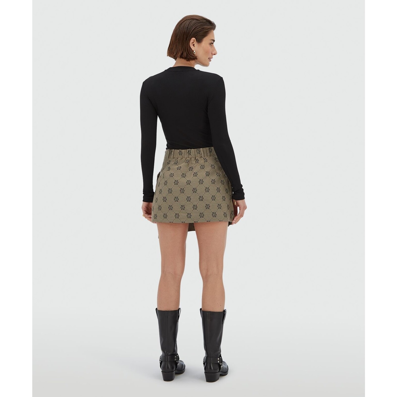 JoshV Skirt Isadee Beige Black JoshV