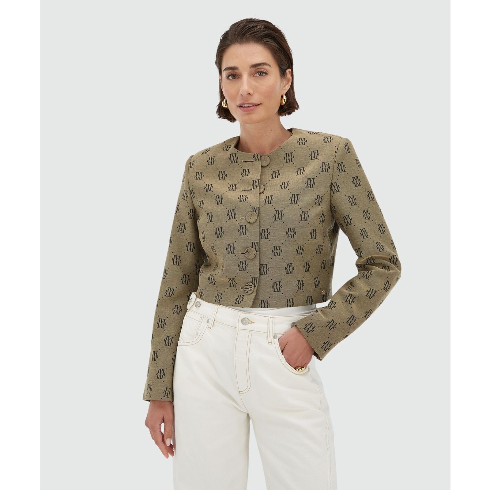 JoshV Jacket Remi Beige Black JoshV