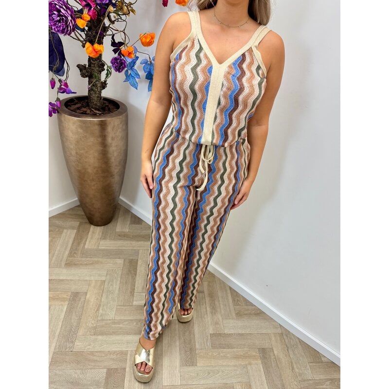 Set Sylvia Zigzag Beige