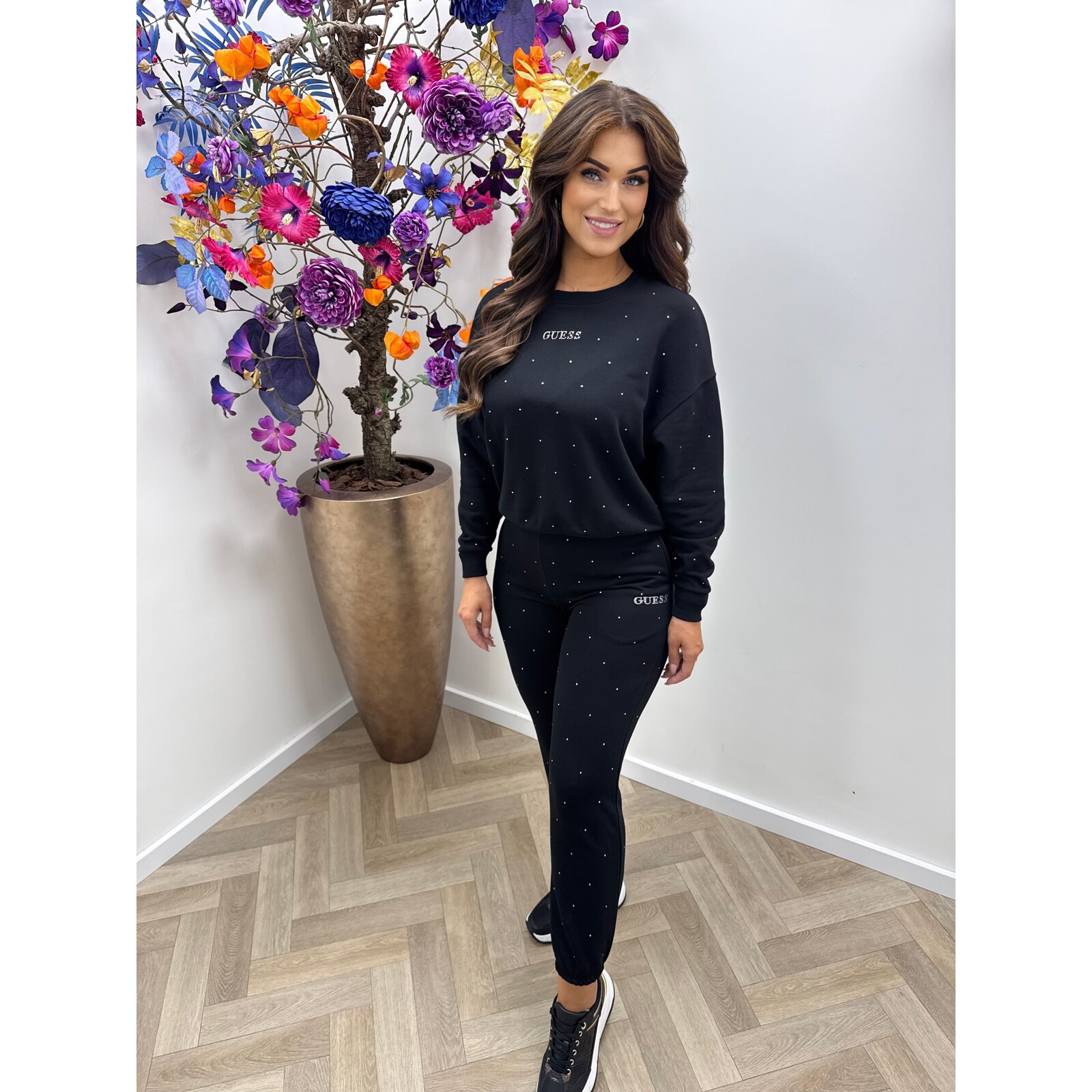 Guess Sweater Rhinestones Black Guess 793