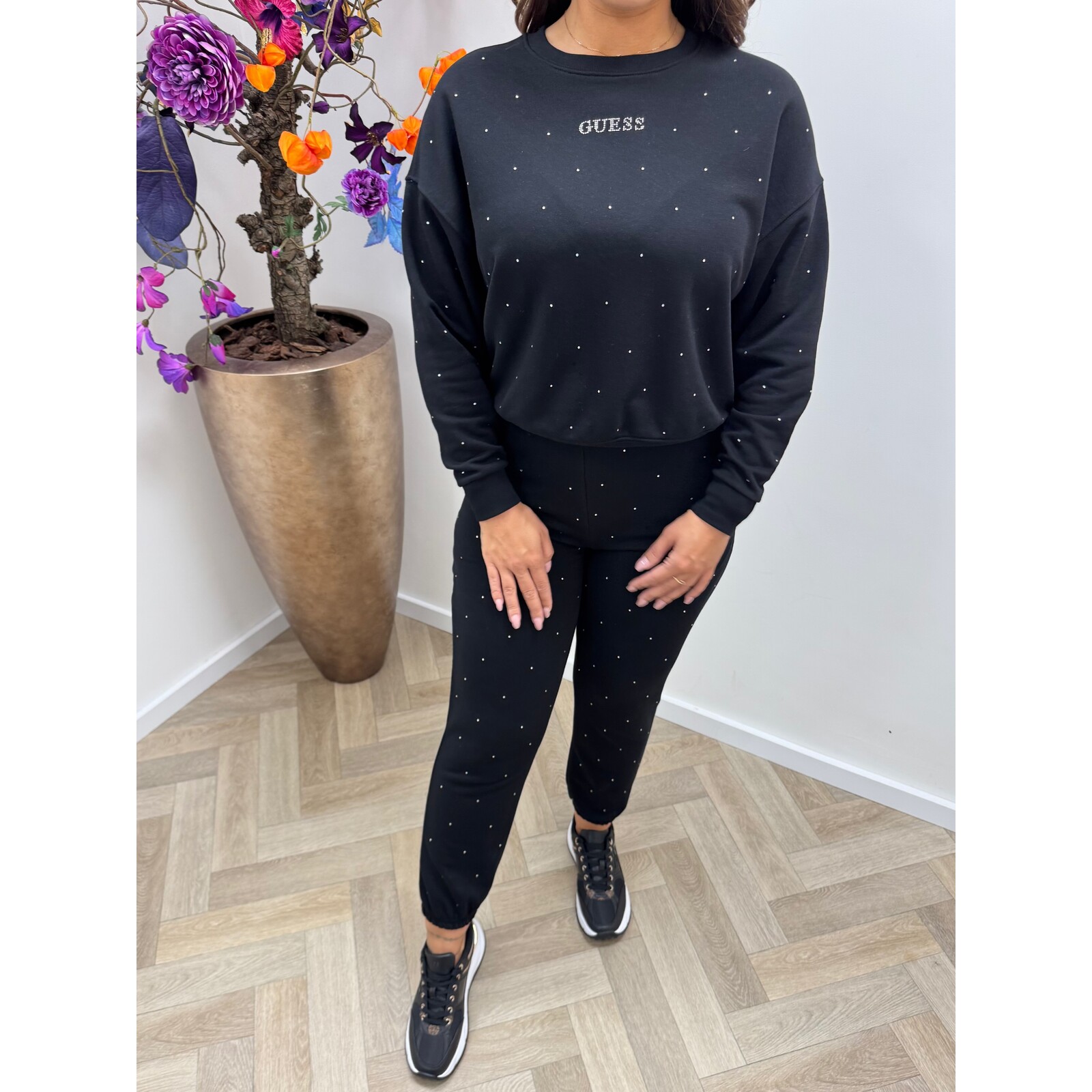 Guess Sweater Rhinestones Black Guess 793