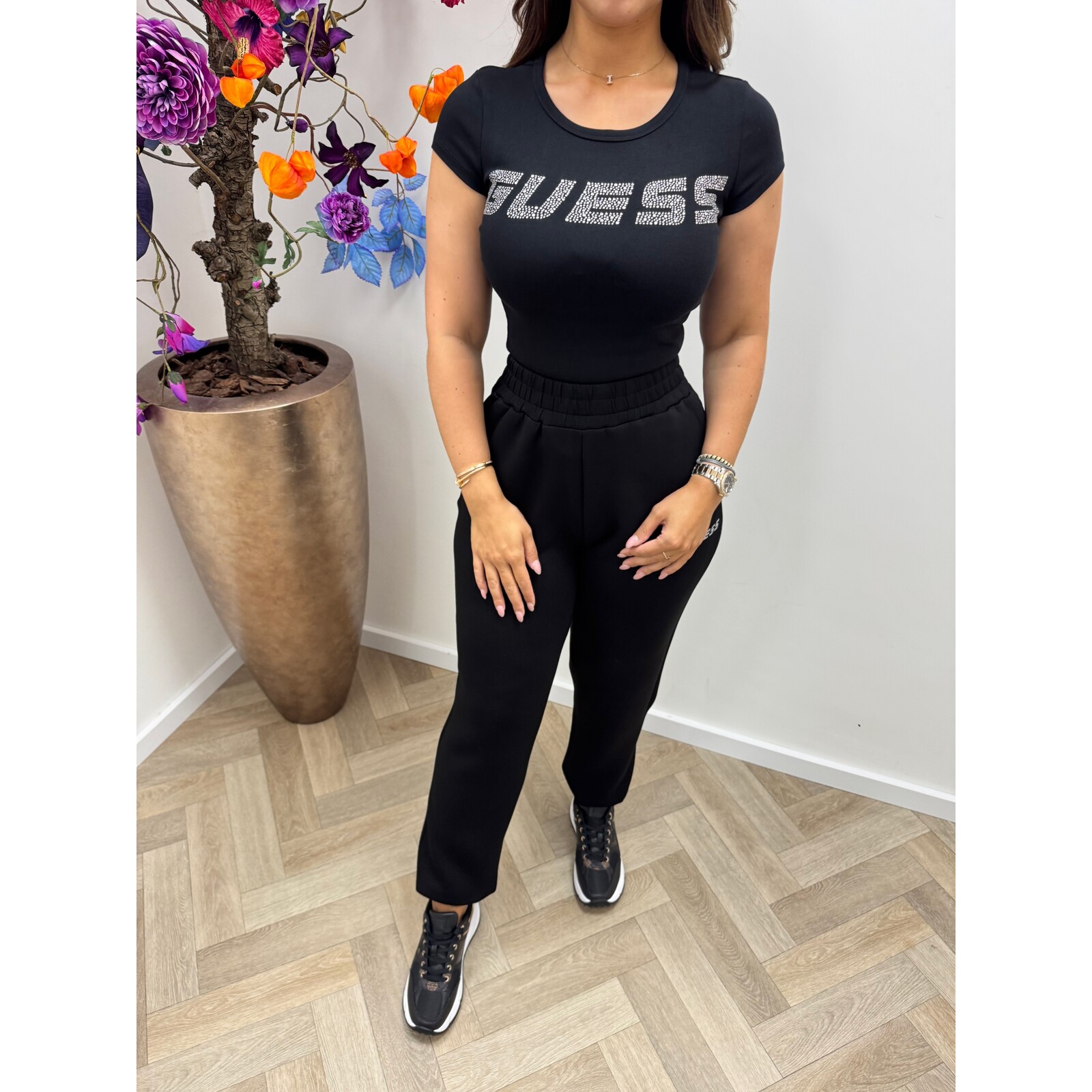 Guess T-Shirt Kiara Diamonds Black Guess 792