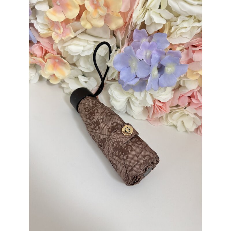 Paraplu Latte Logo Brown Guess Medium