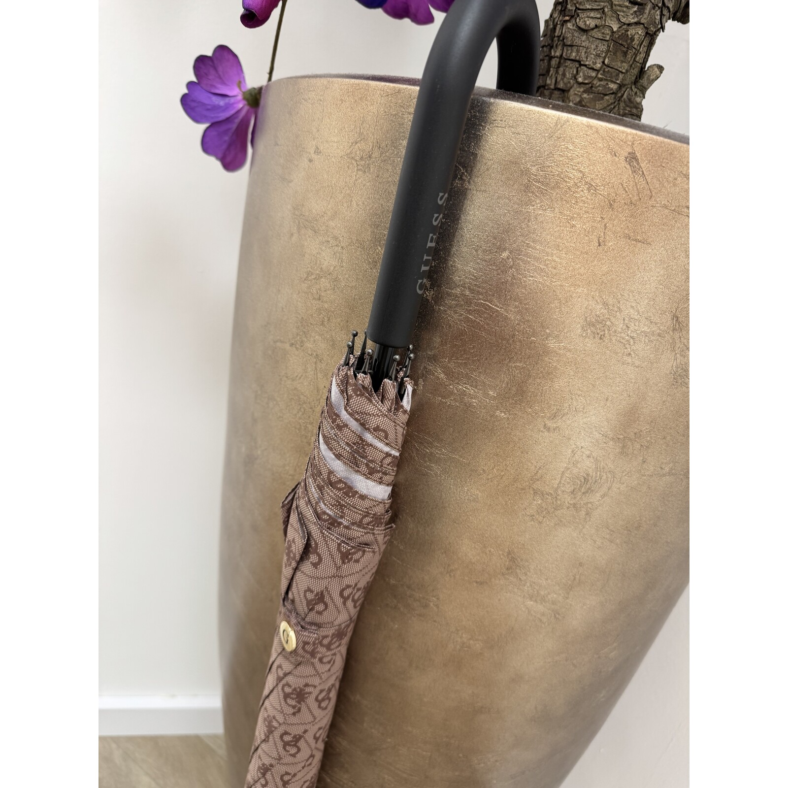 Guess Paraplu Latte Logo Brown Guess Big 813