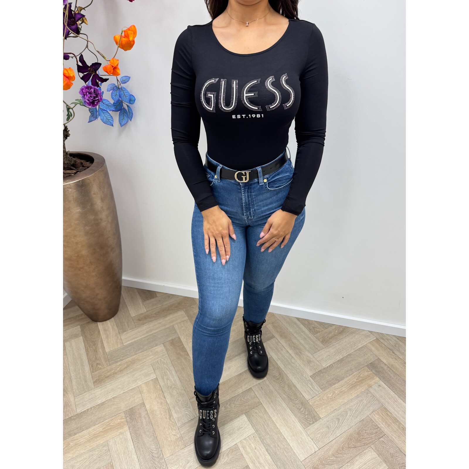 Guess Body Neva Hotfix logo  Black Guess 563
