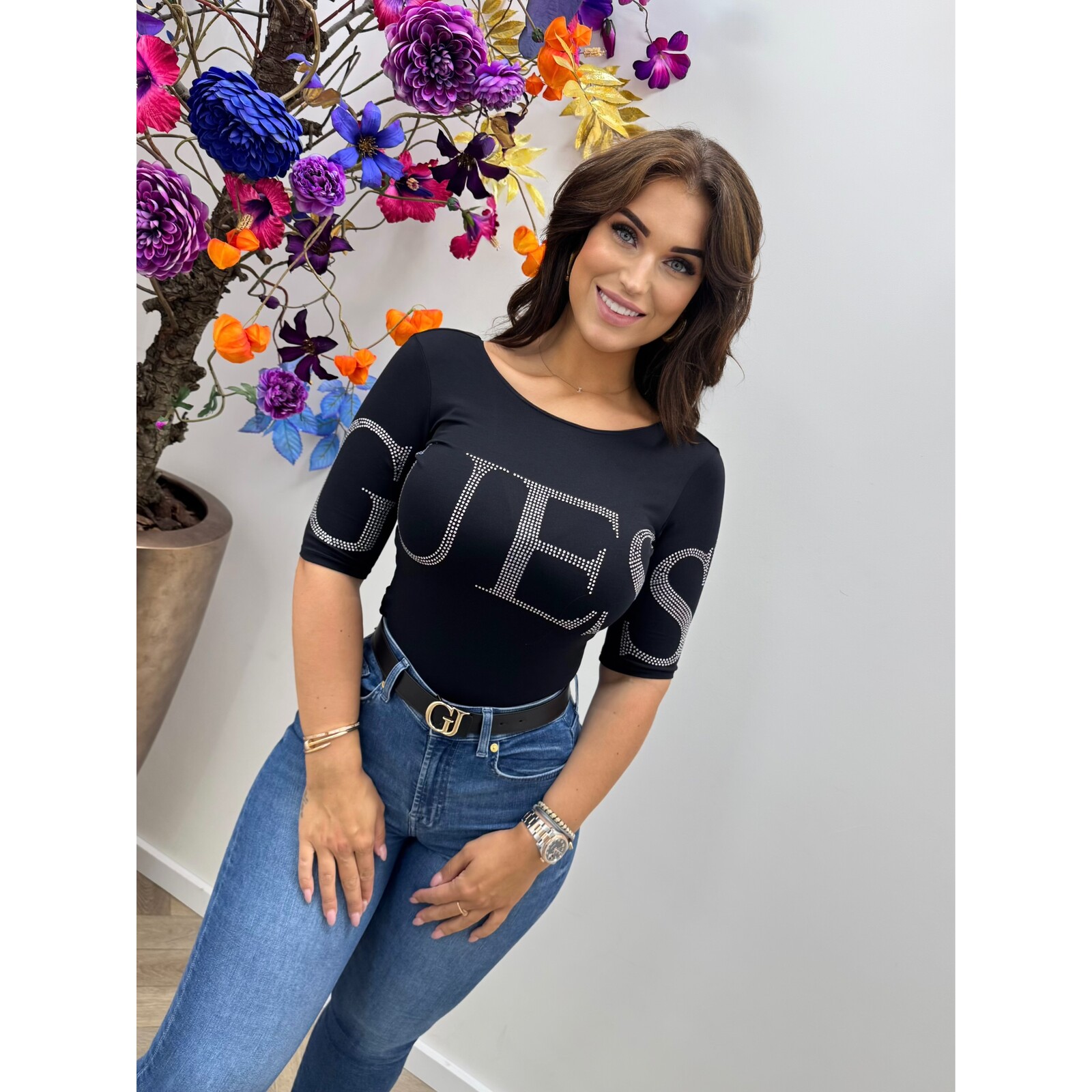 Guess Body Bling Logo Black Guess 564