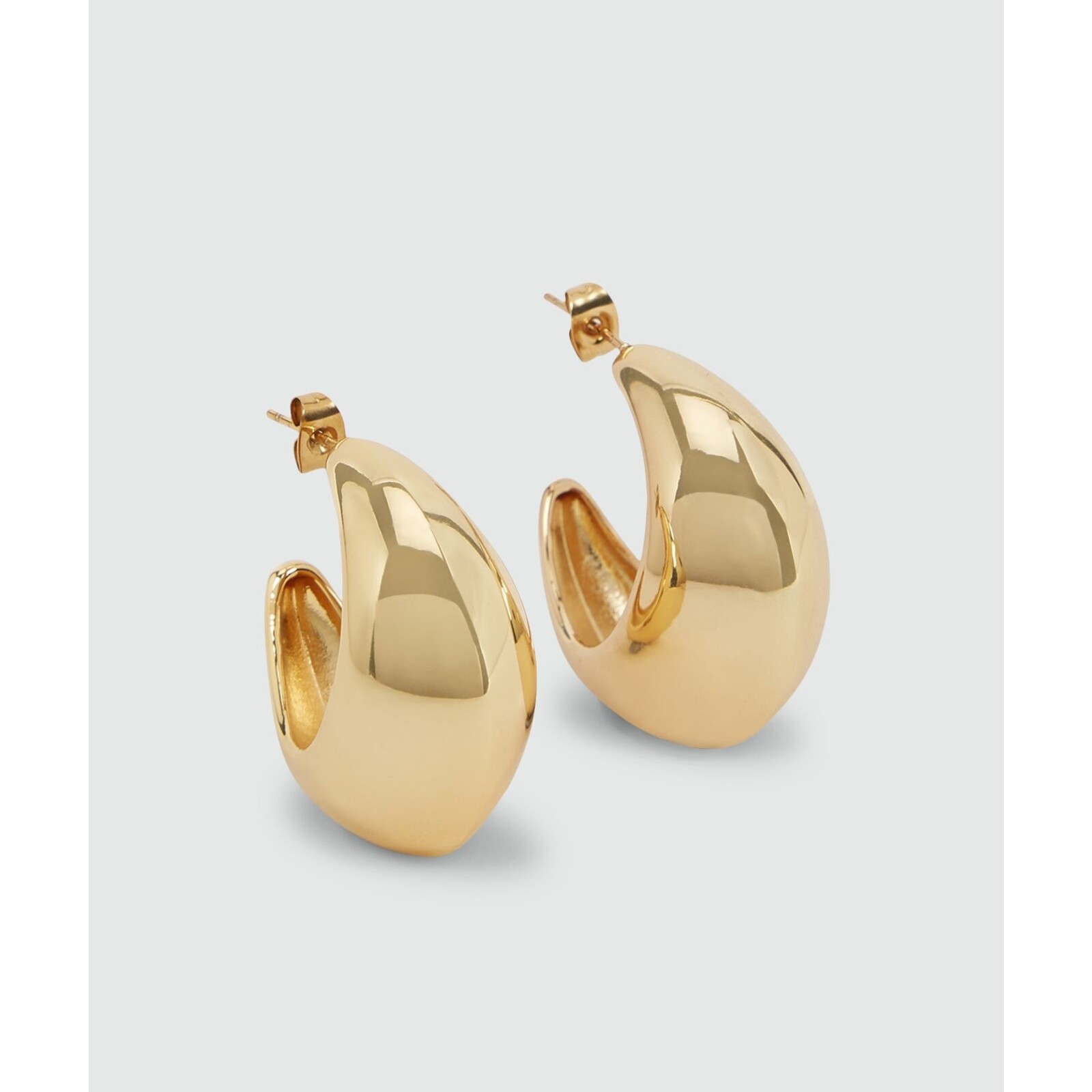 JoshV Earrings Nika Big Champagne Gold JoshV