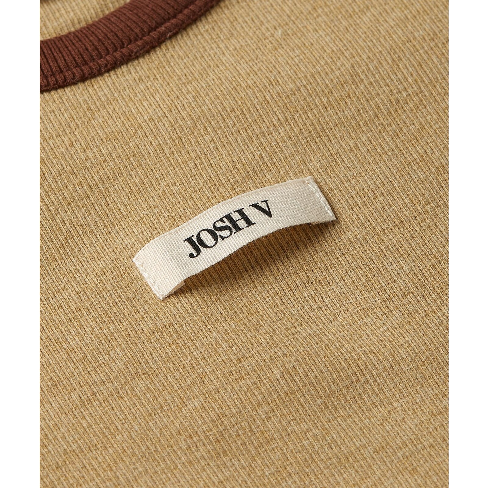 JoshV T-Shirt Cody Light Brown Melange JoshV