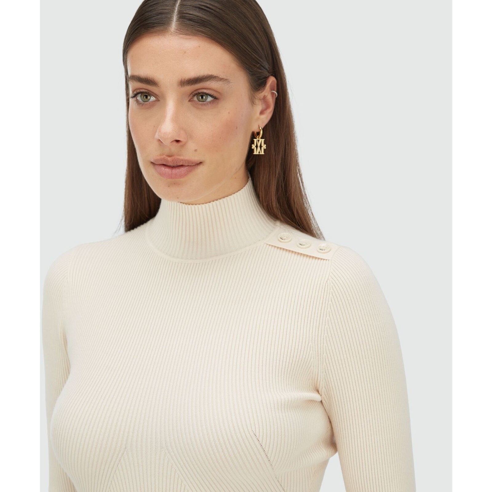 JoshV Rib Top Loua Light Ecru JoshV