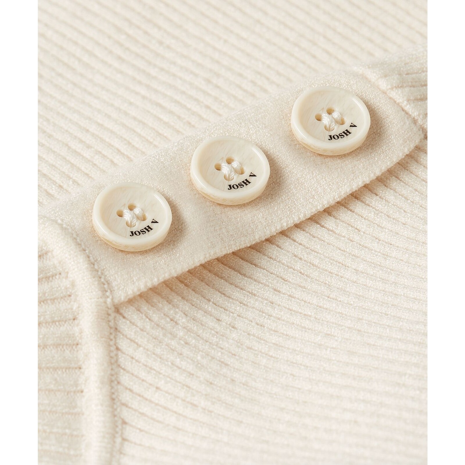 JoshV Rib Top Loua Light Ecru JoshV