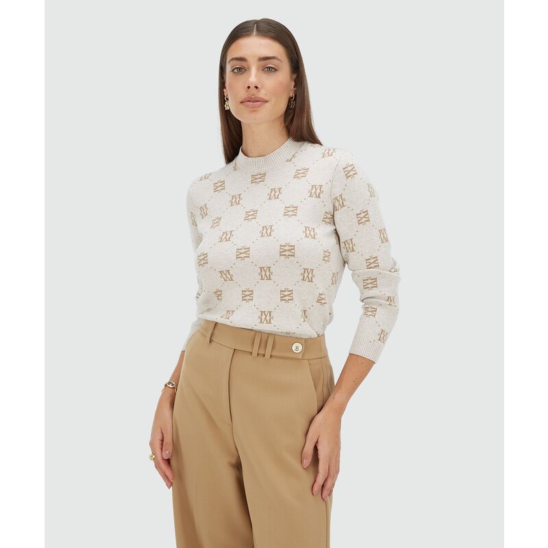 Trui Fae Logo Light Warm Melange JoshV
