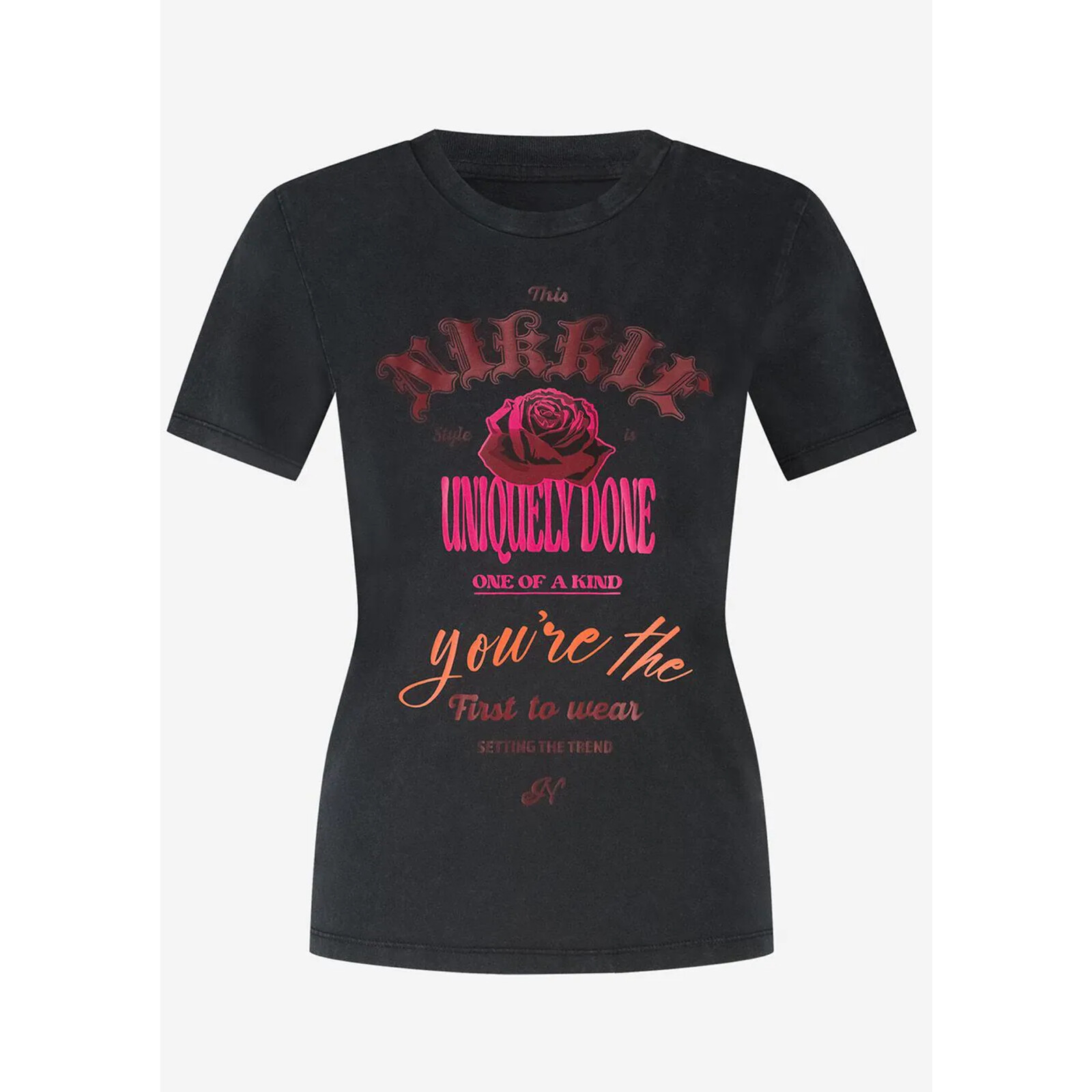 Nikkie T-Shirt Uniquely Done Black Nikkie