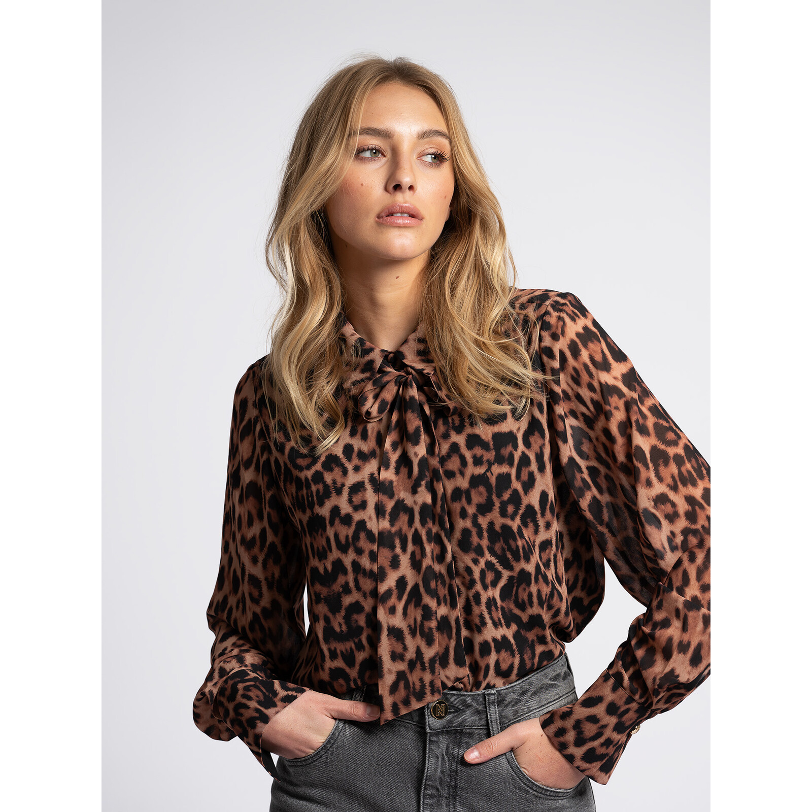 Nikkie Blouse Leopard Toffee Nikkie