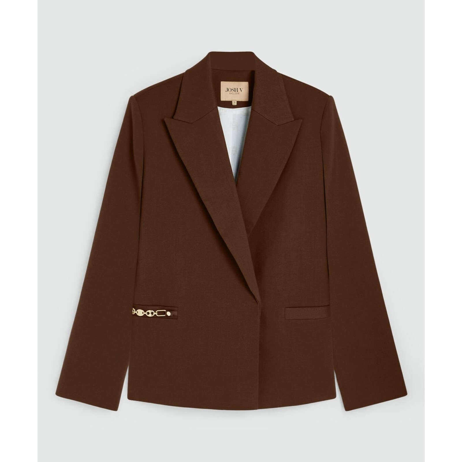 JoshV Blazer Oversized Deacon Dark Brown JoshV