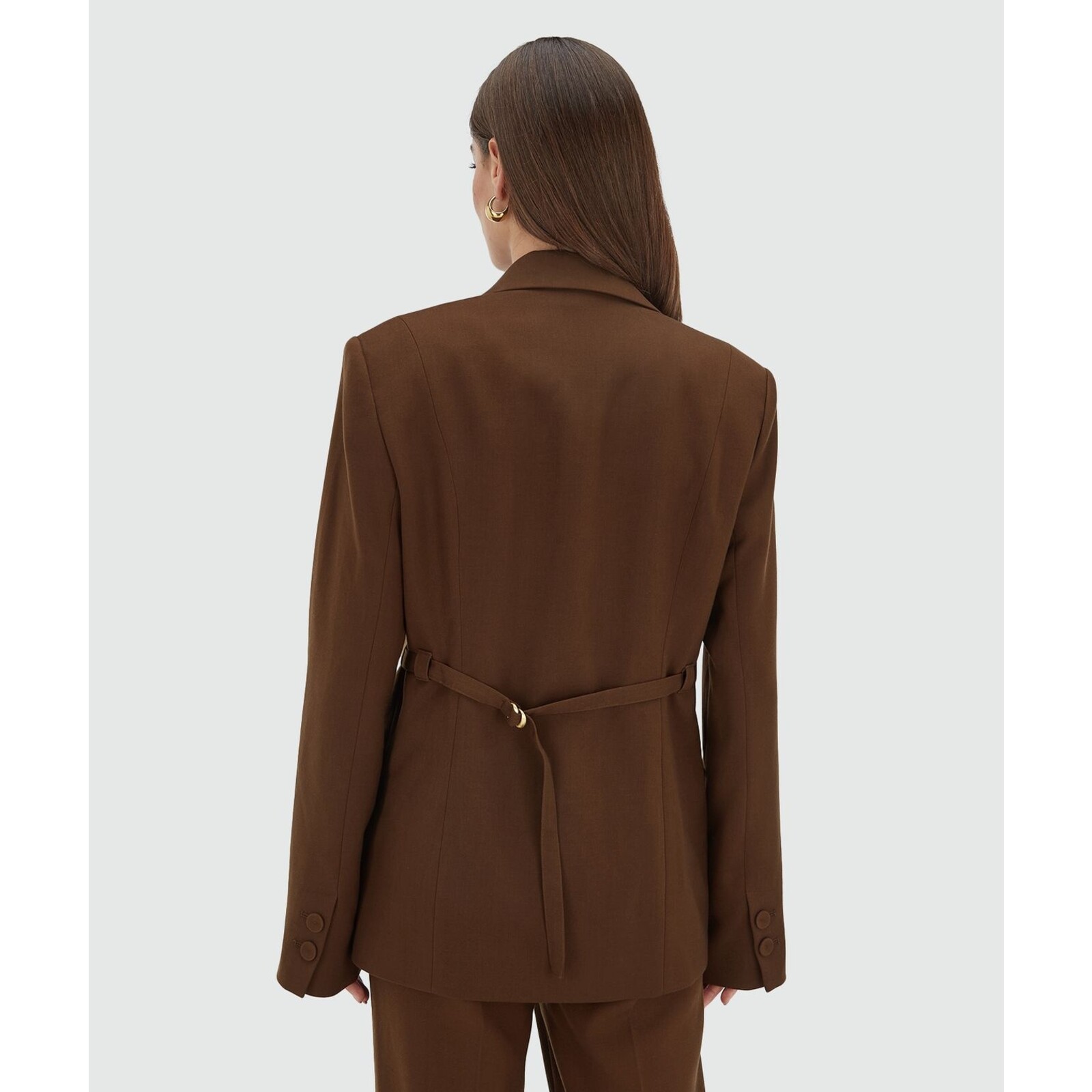 JoshV Blazer Oversized Deacon Dark Brown JoshV