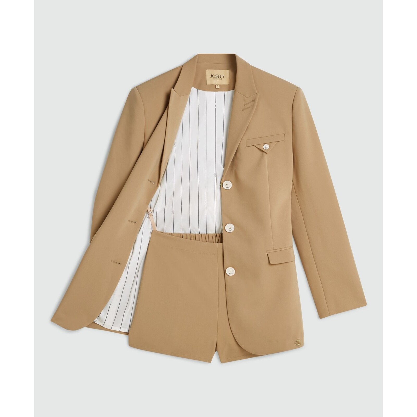 JoshV Blazer Jumpsuit Estrella Light Brown JoshV