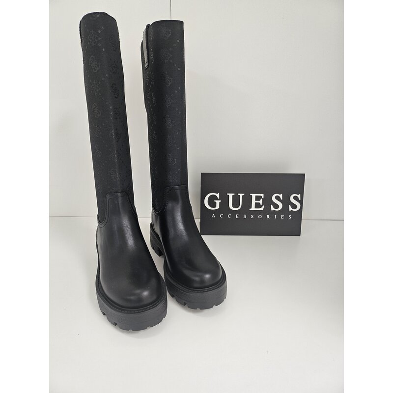 Long Boots Logo Black Guess 887