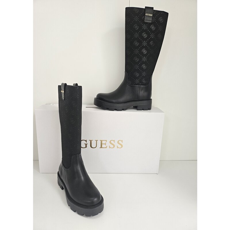 Long Boots Logo Black Guess 887