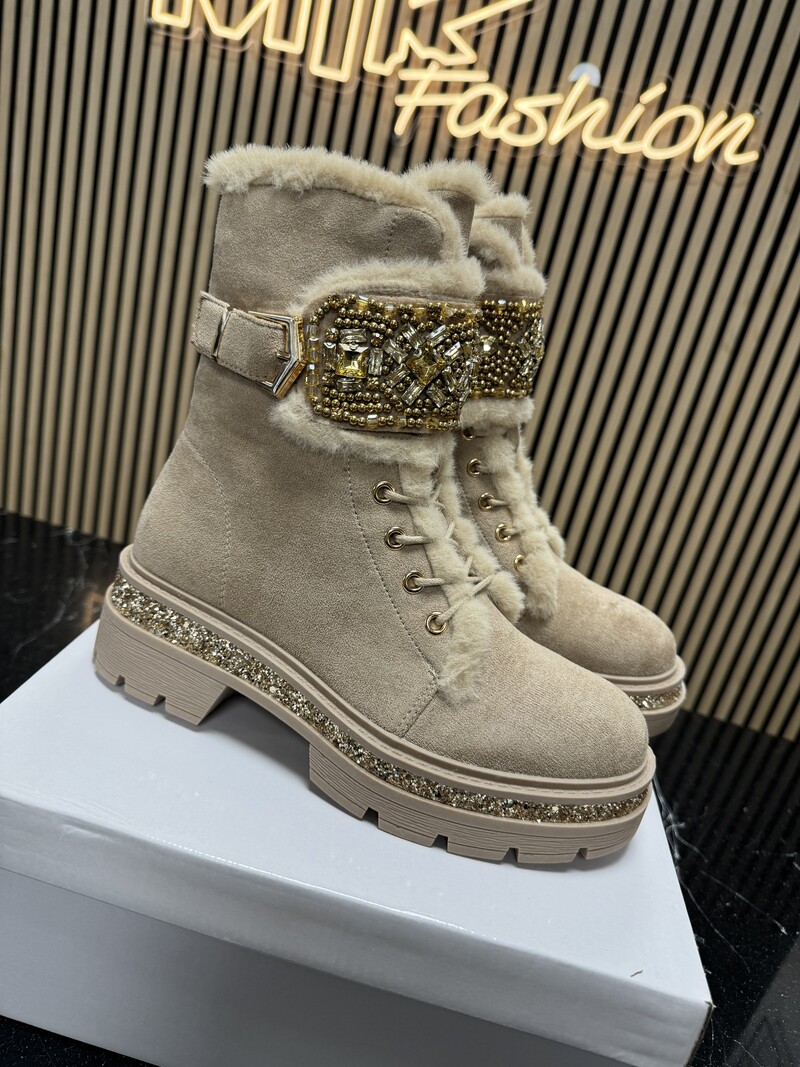 Boots Luxury Gold Beige A-950