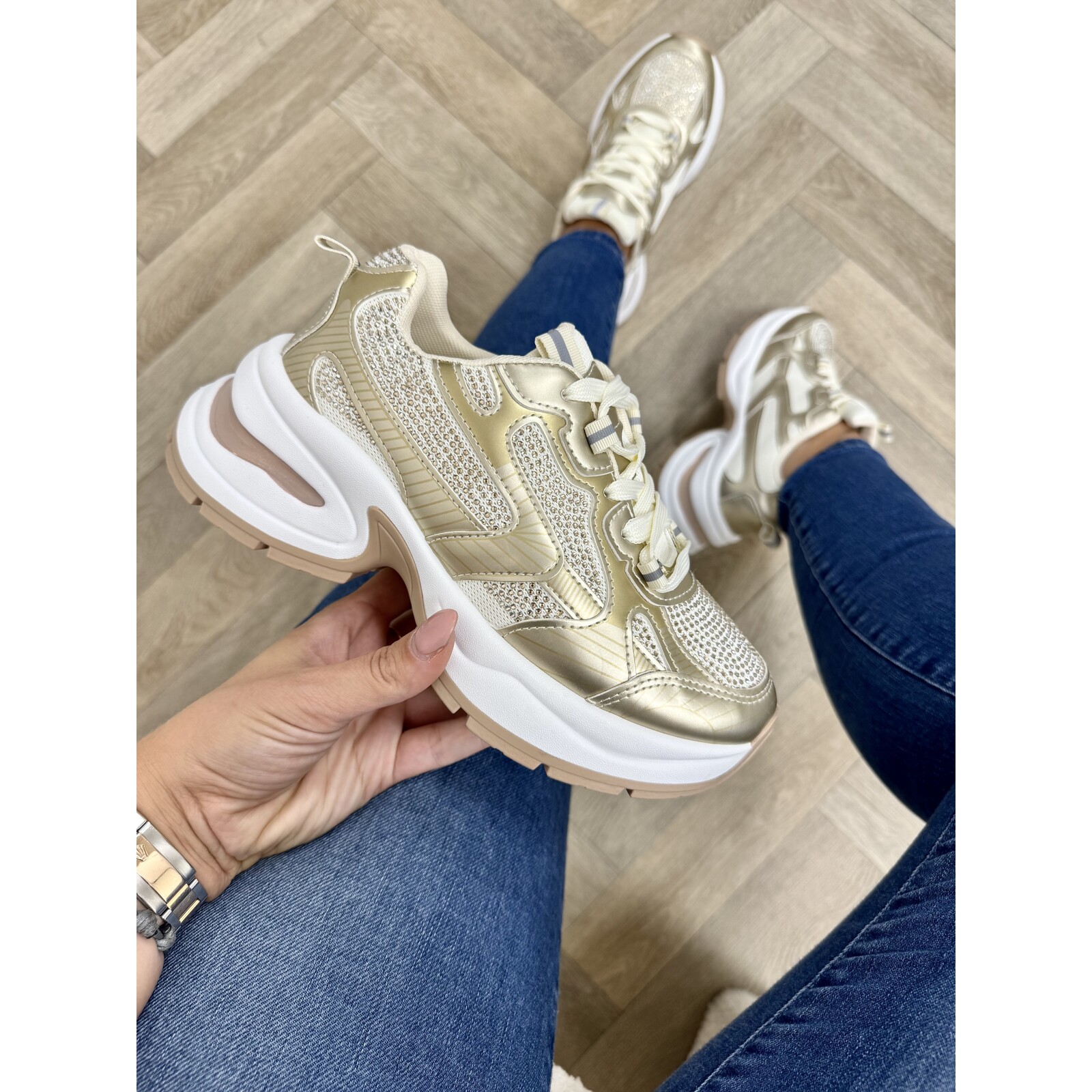 Sneakers Steffie Gold YY-105