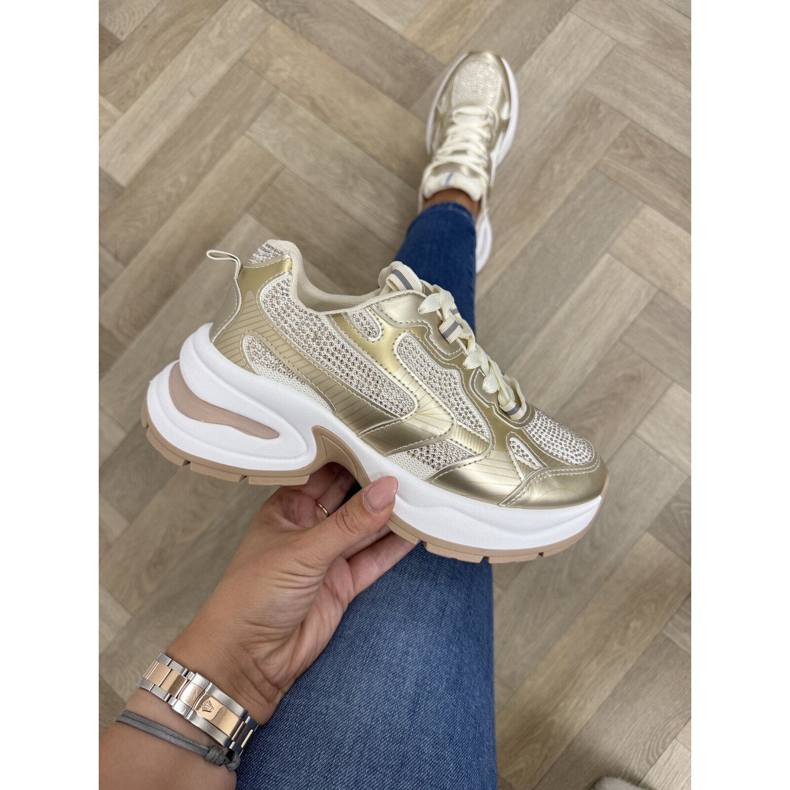 Sneakers Steffie Gold YY-105