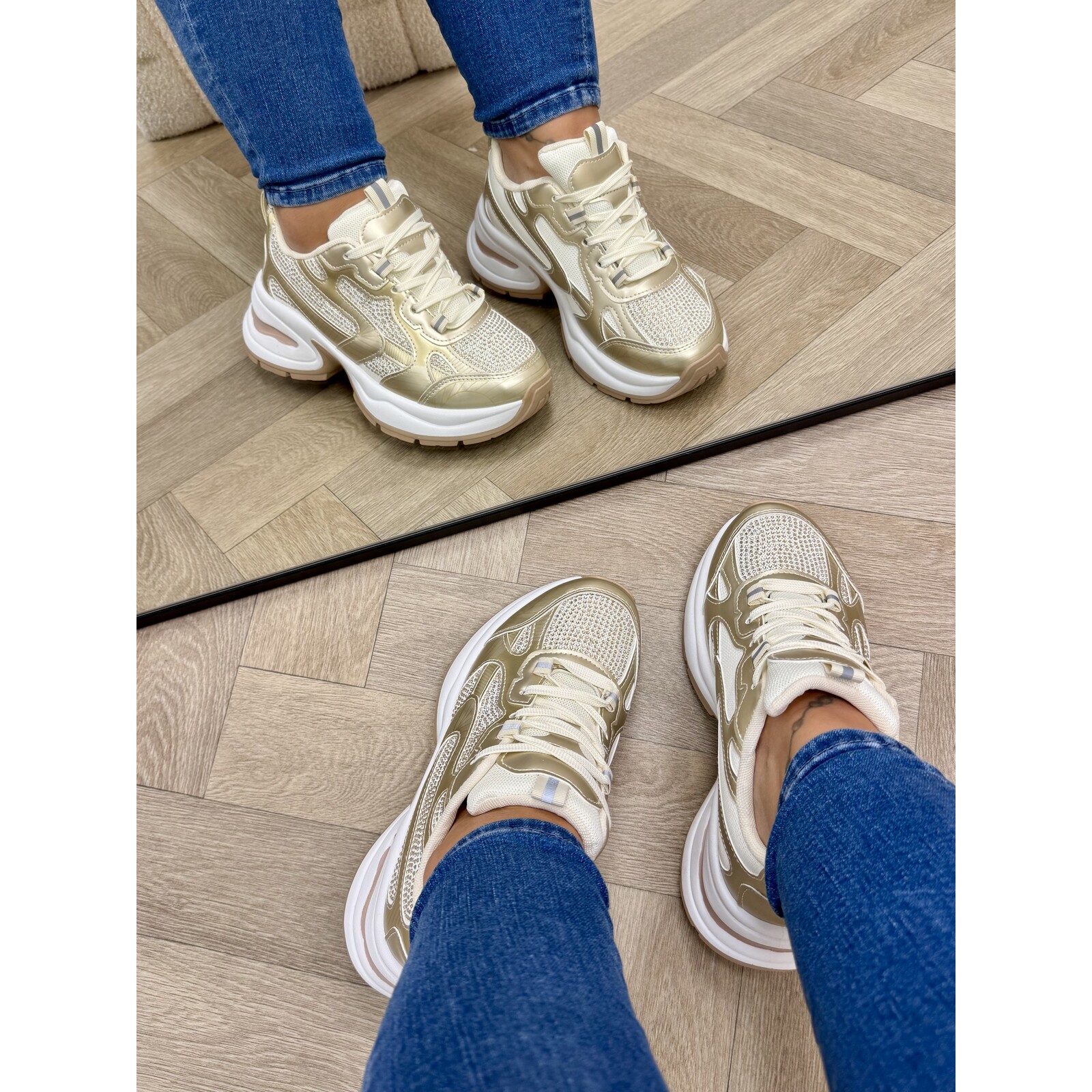 Sneakers Steffie Gold YY-105