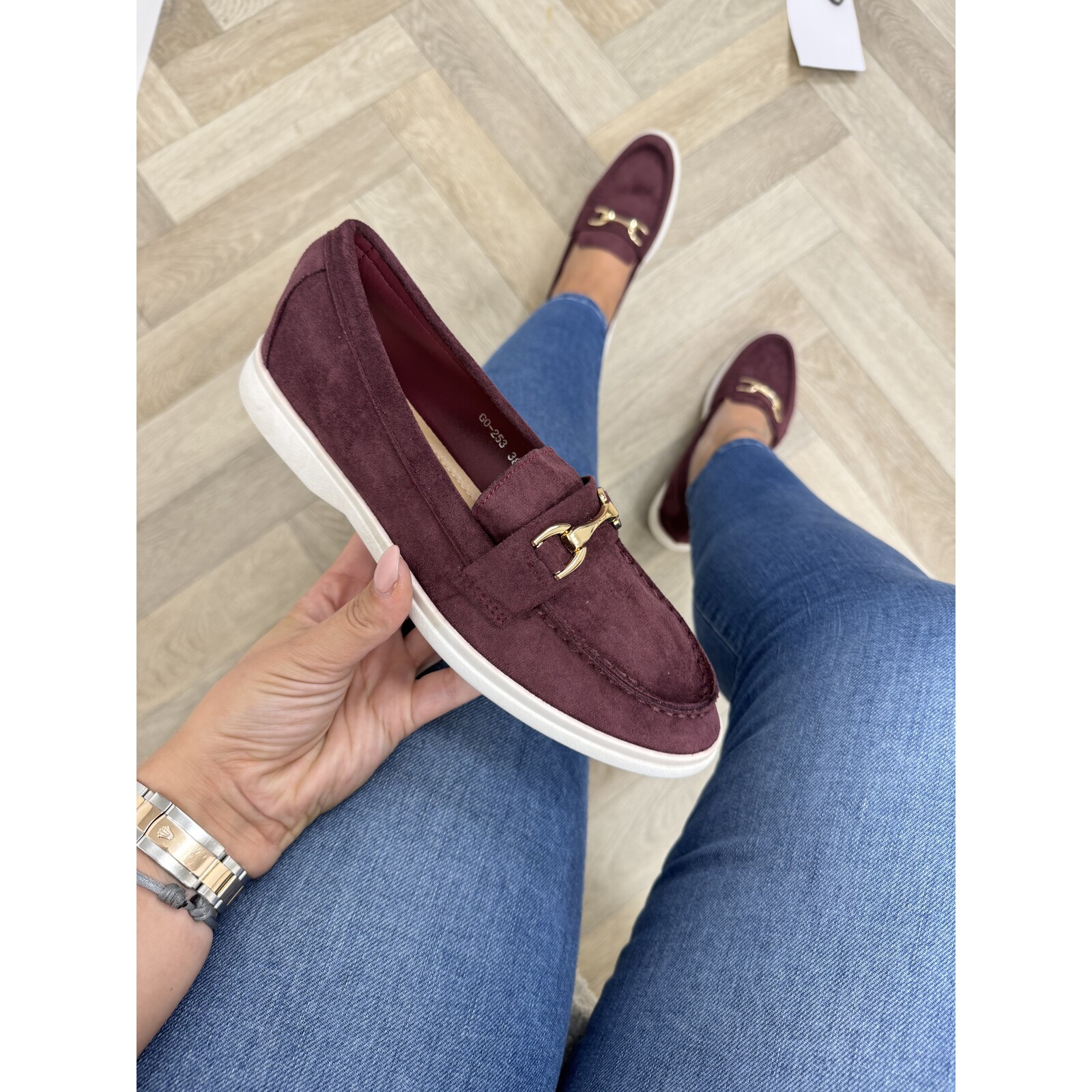 Loafers Goldie Maroon wine GO-253