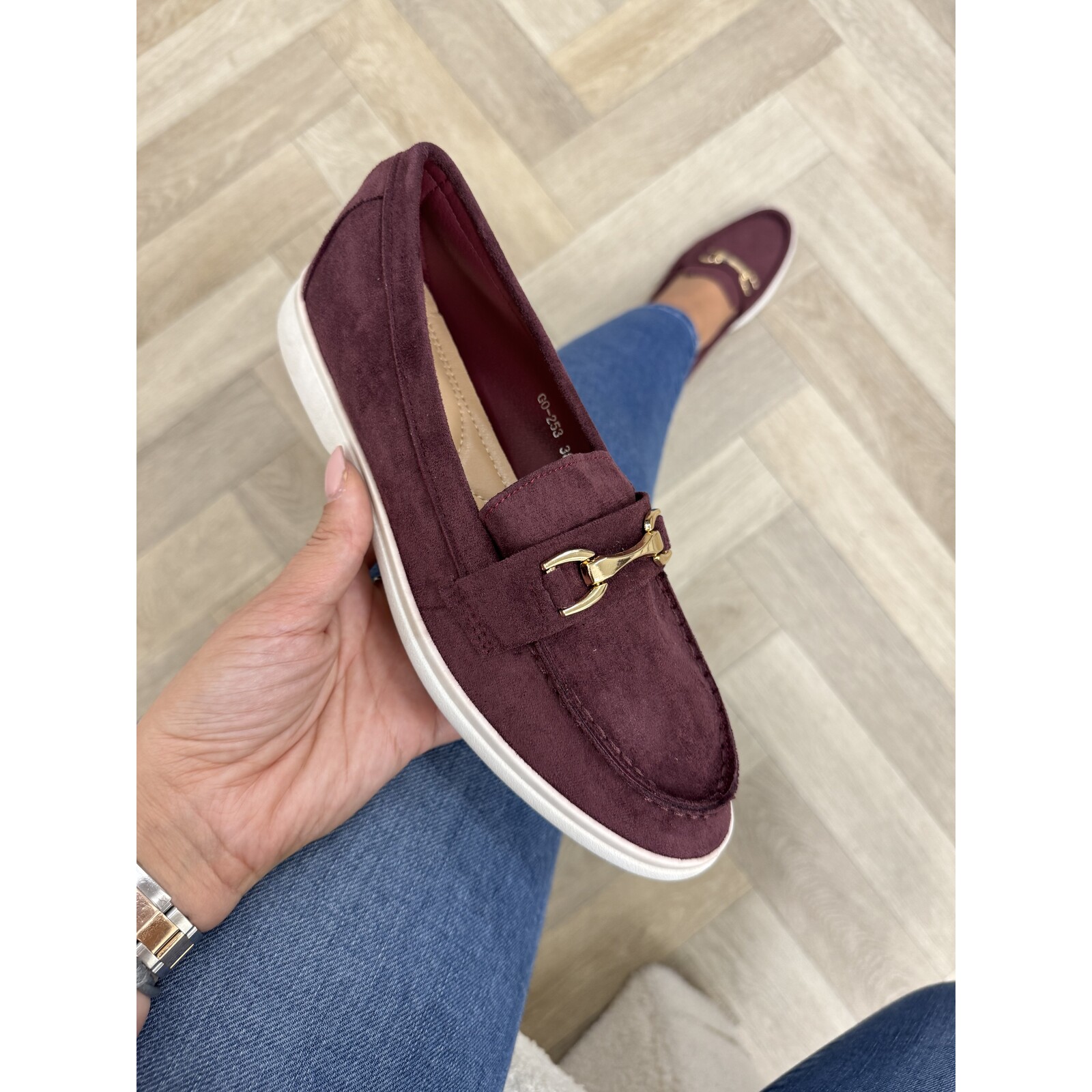 Loafers Goldie Maroon wine GO-253