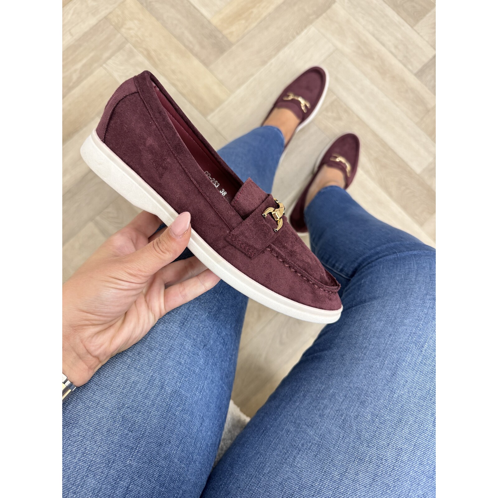 Loafers Goldie Maroon wine GO-253
