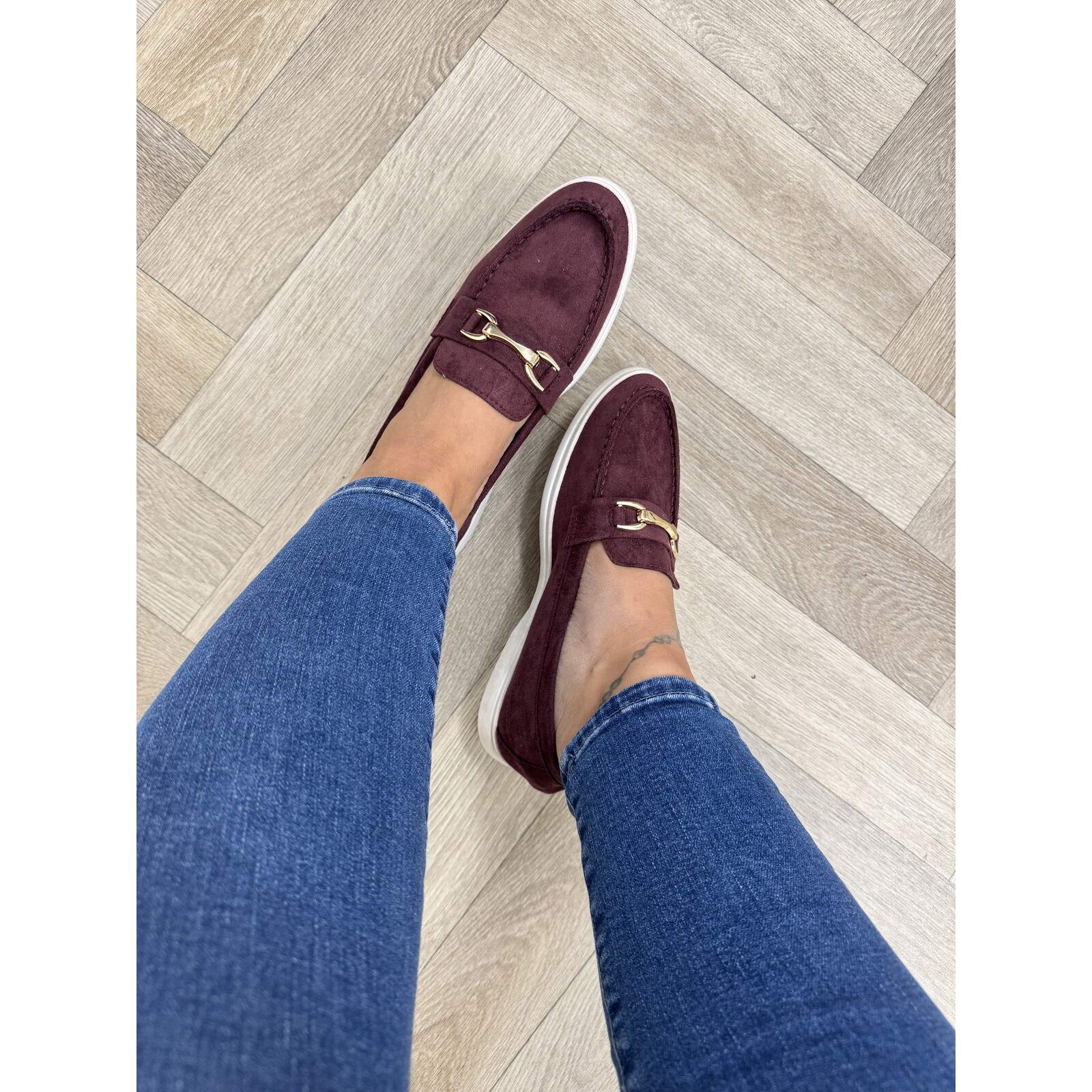 Loafers Goldie Maroon wine GO-253