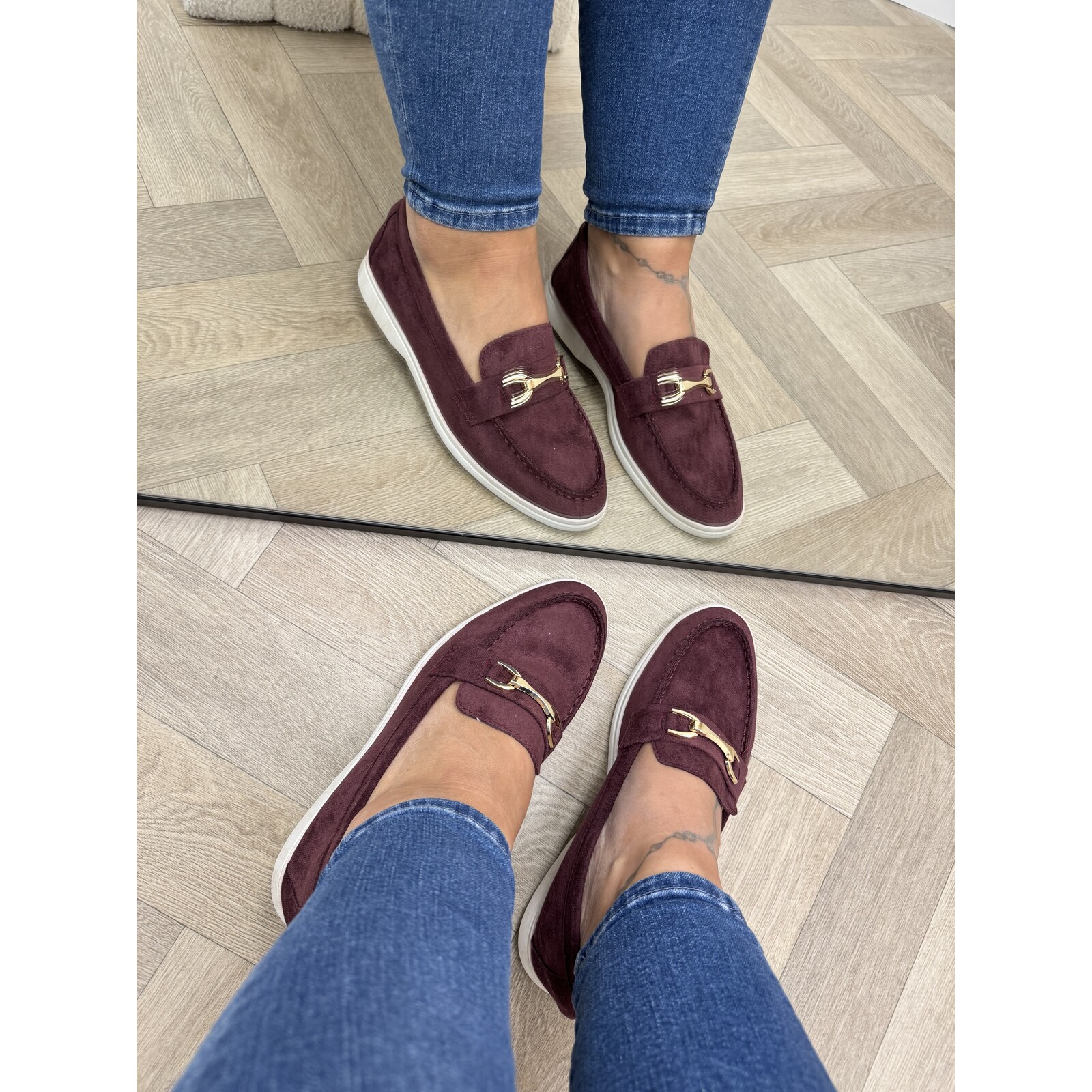 Loafers Goldie Maroon wine GO-253