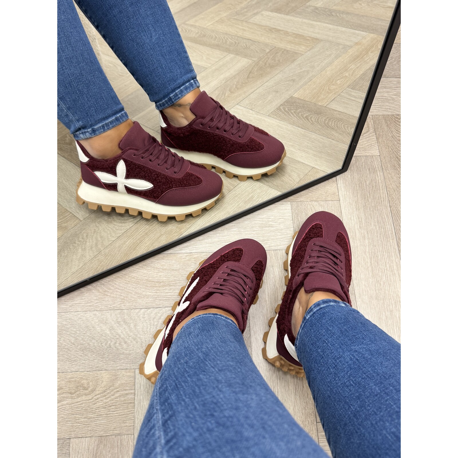 Sneakers Teddy Lily Wine MER-46