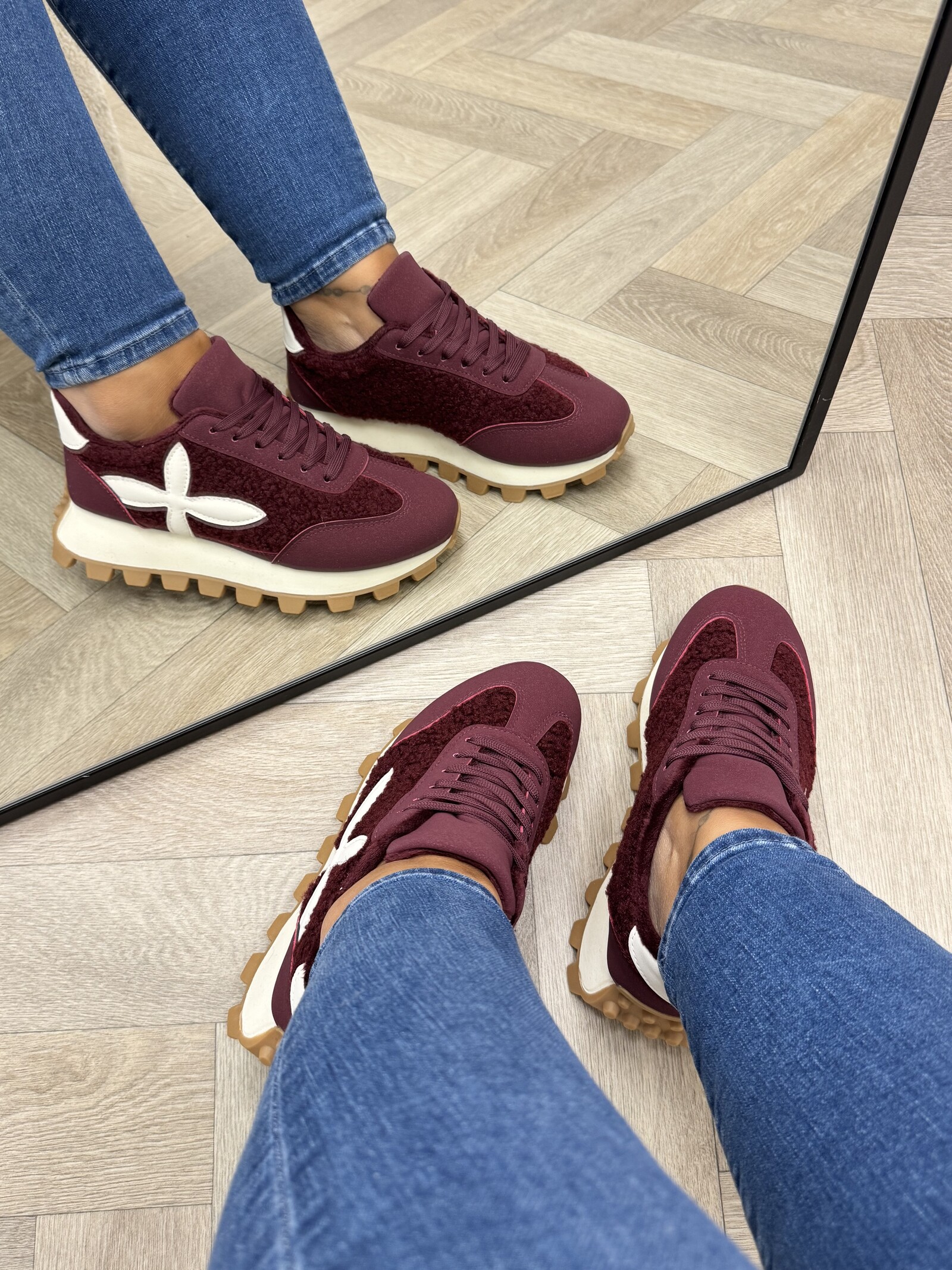 Sneakers Teddy Lily Wine MER-46