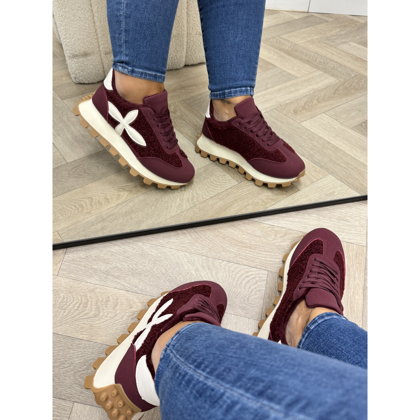 Sneakers Teddy Lily Wine MER-46