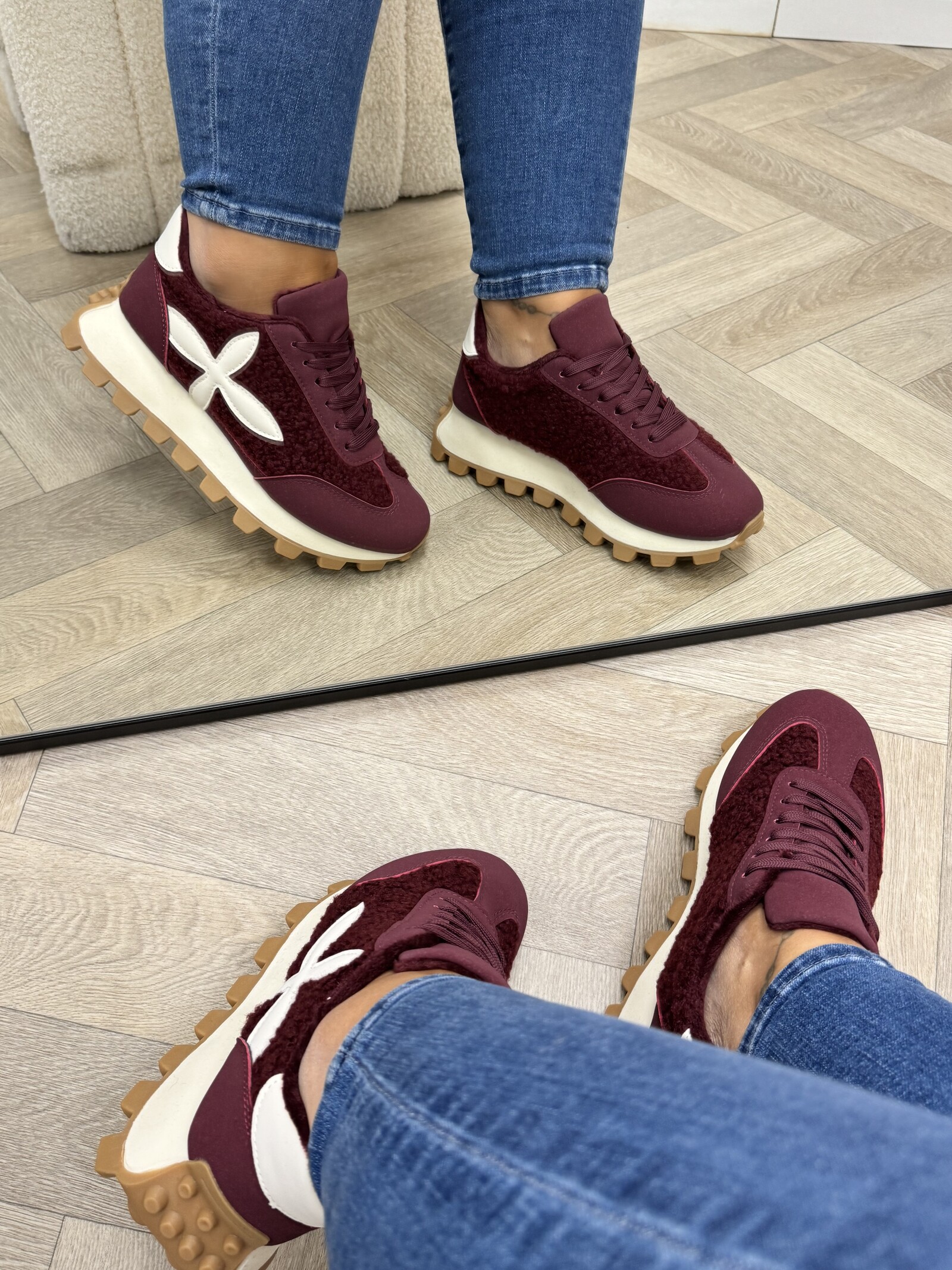 Sneakers Teddy Lily Wine MER-46