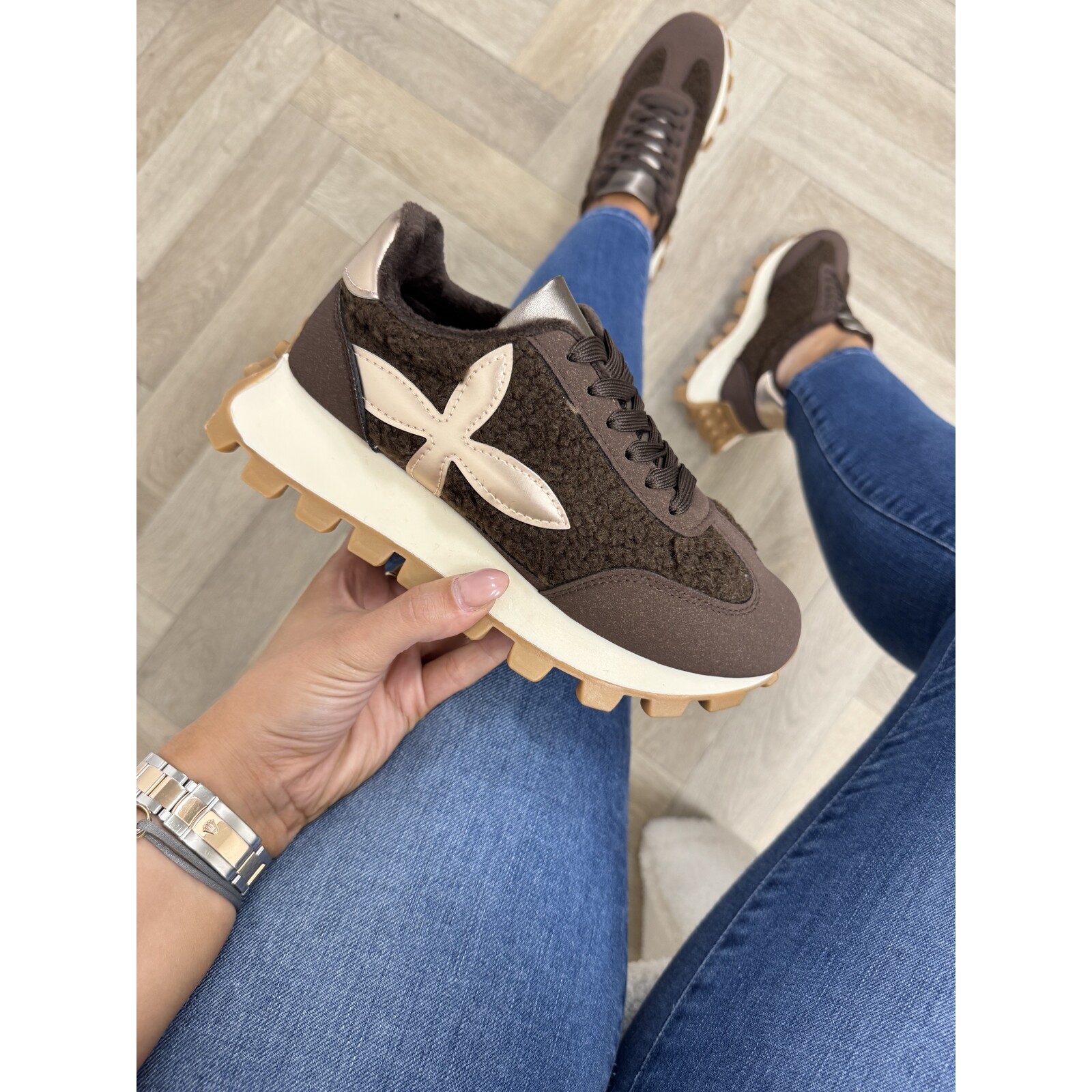 Sneakers Teddy Lily Choco MER-46