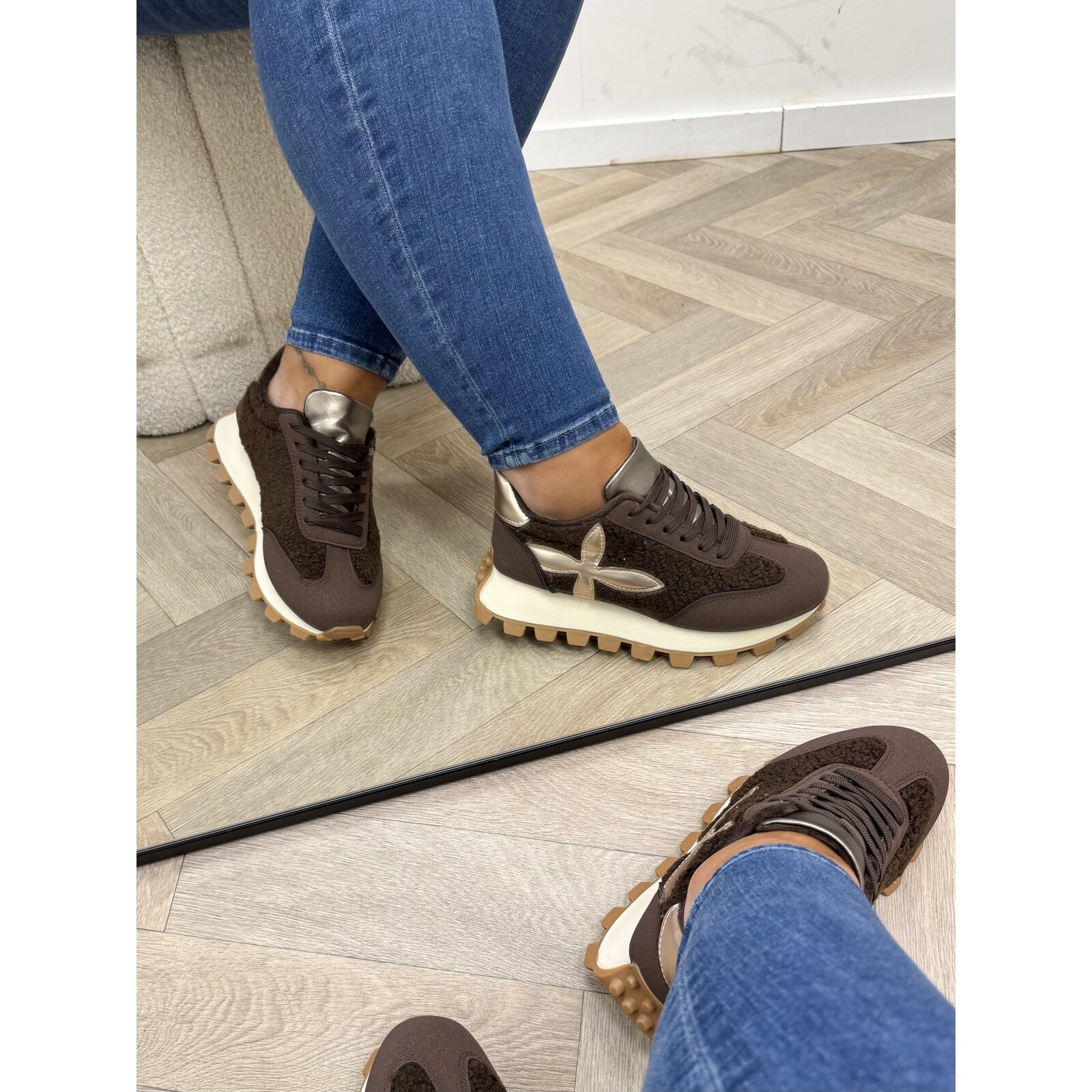 Sneakers Teddy Lily Choco MER-46