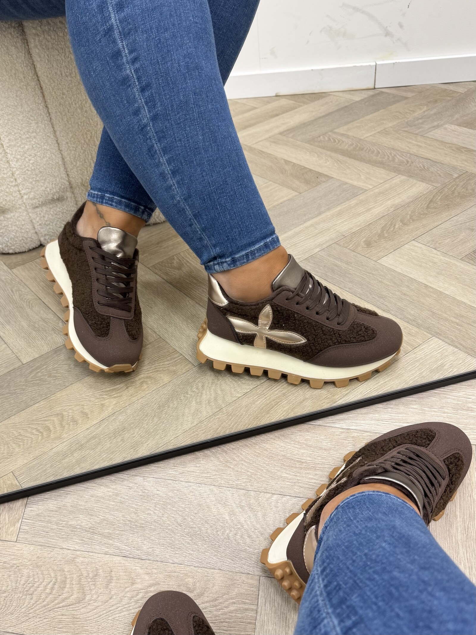 Sneakers Teddy Lily Choco MER-46