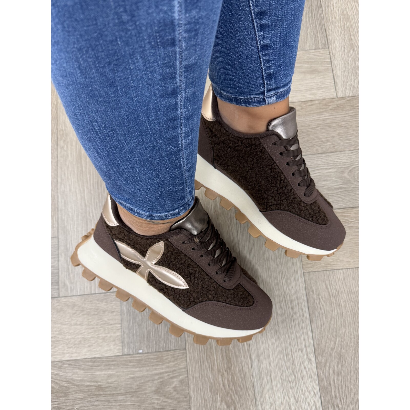 Sneakers Teddy Lily Choco MER-46