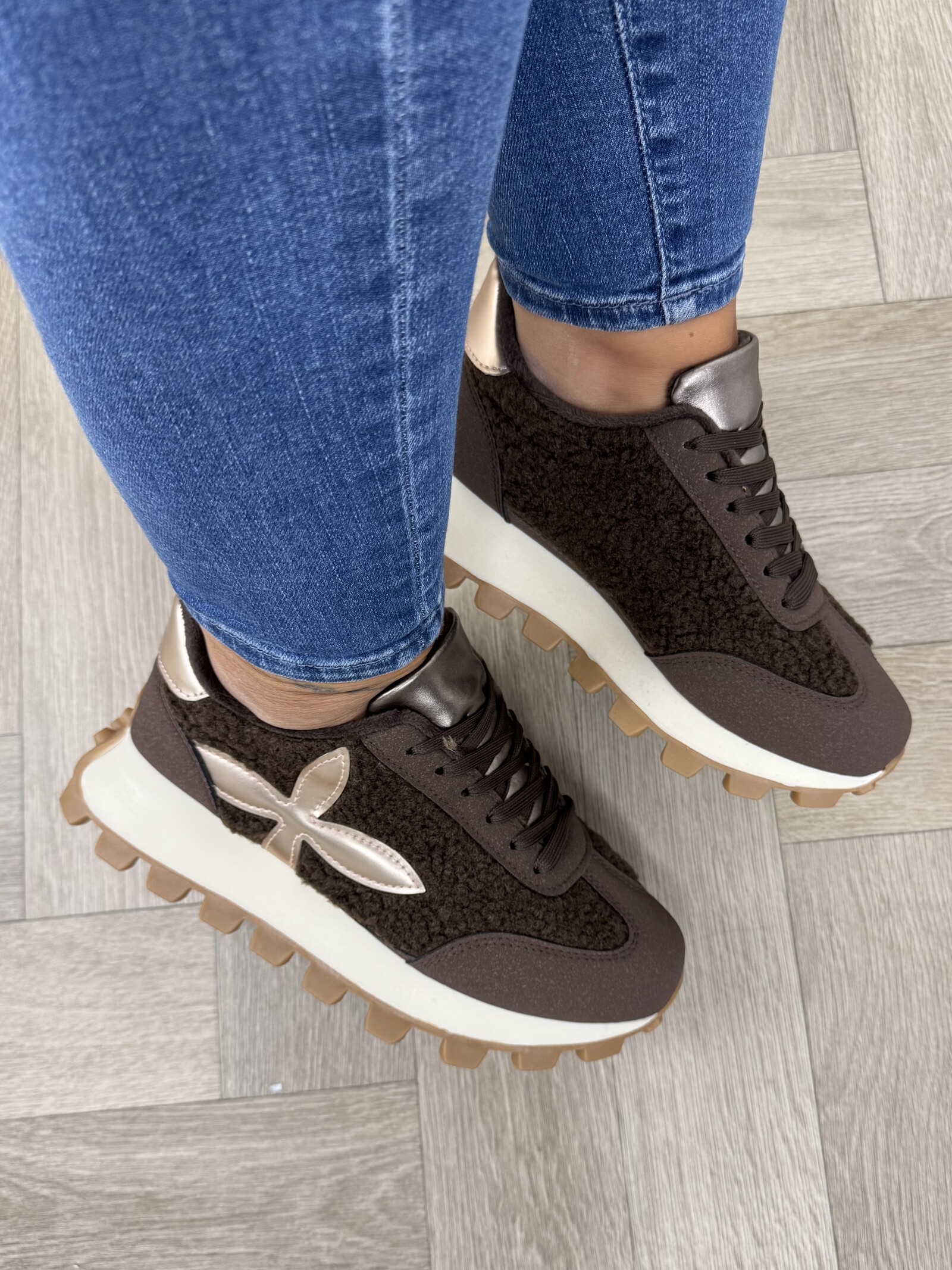 Sneakers Teddy Lily Choco MER-46