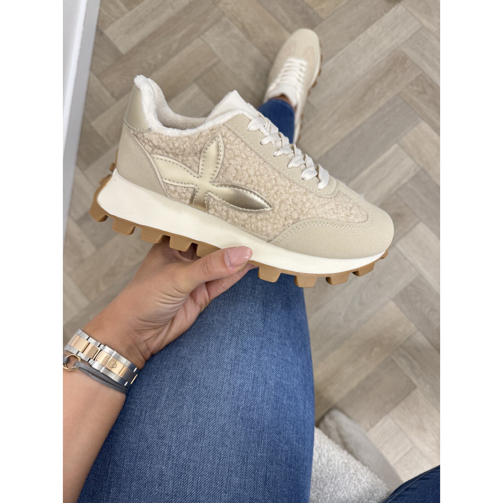 Sneakers Teddy Lily Beige MER-46