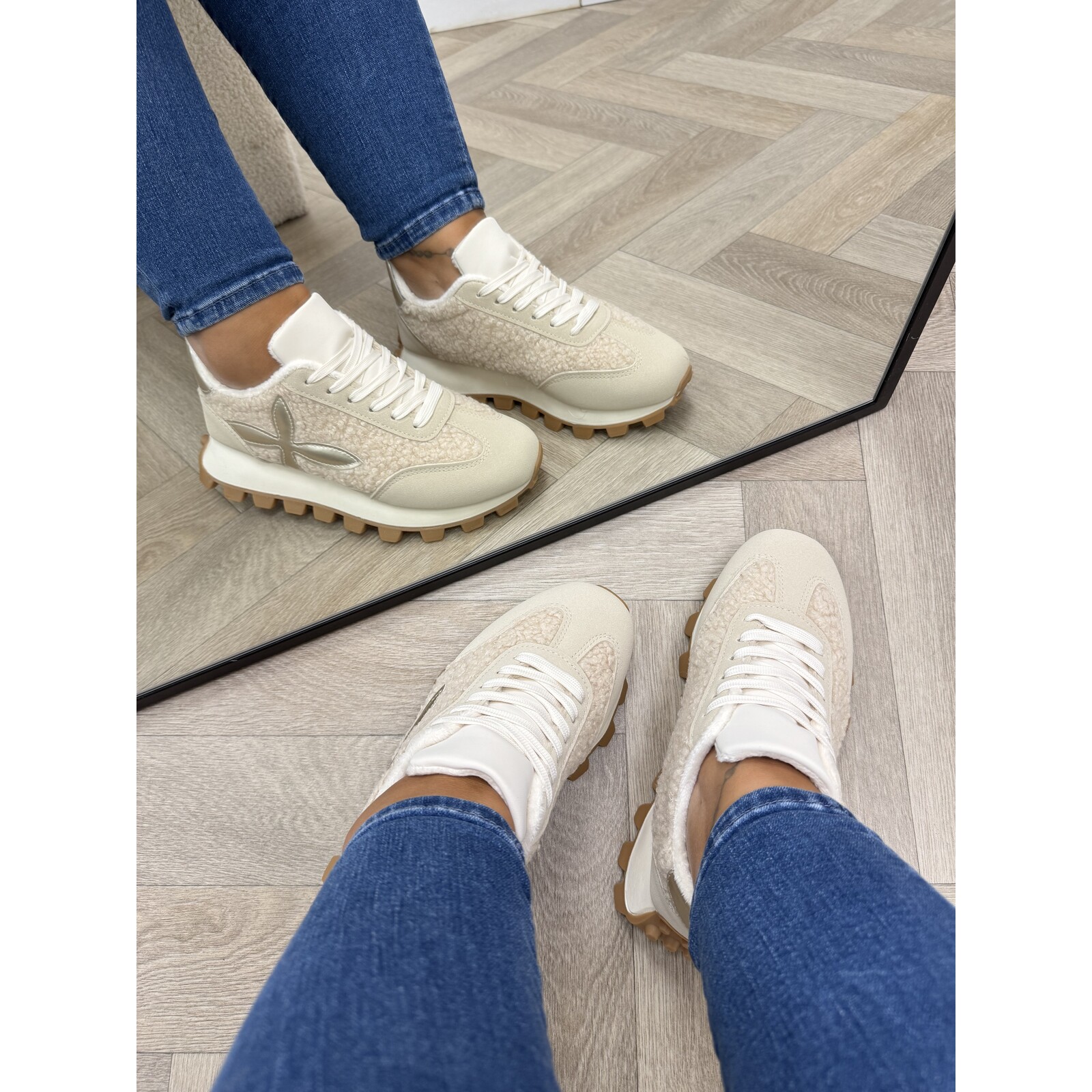 Sneakers Teddy Lily Beige MER-46