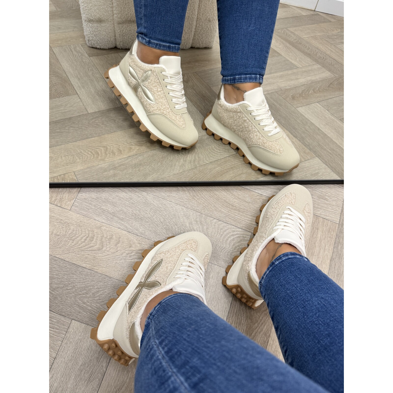 Sneakers Teddy Lily Beige MER-46