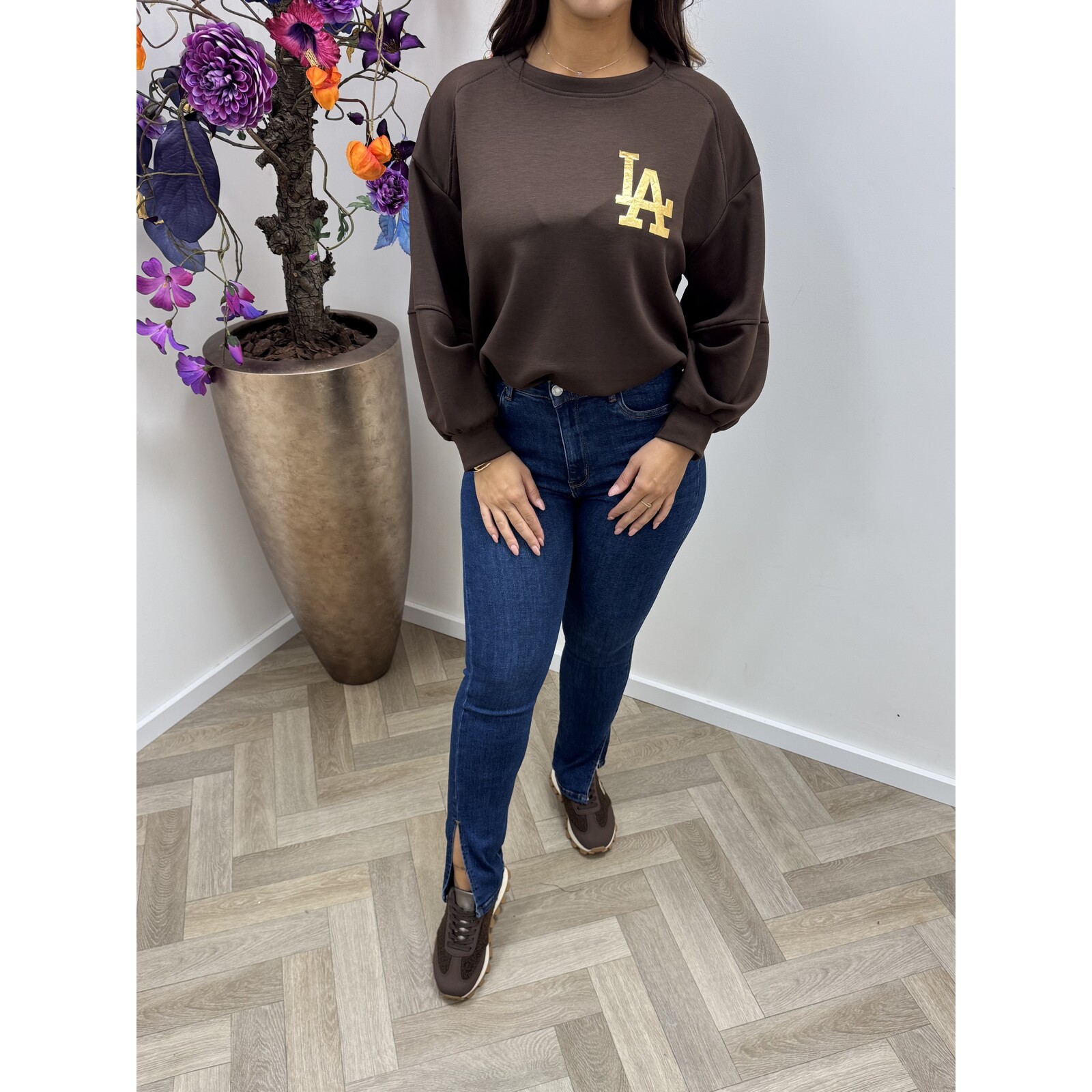 Sweater LA Gold Choco