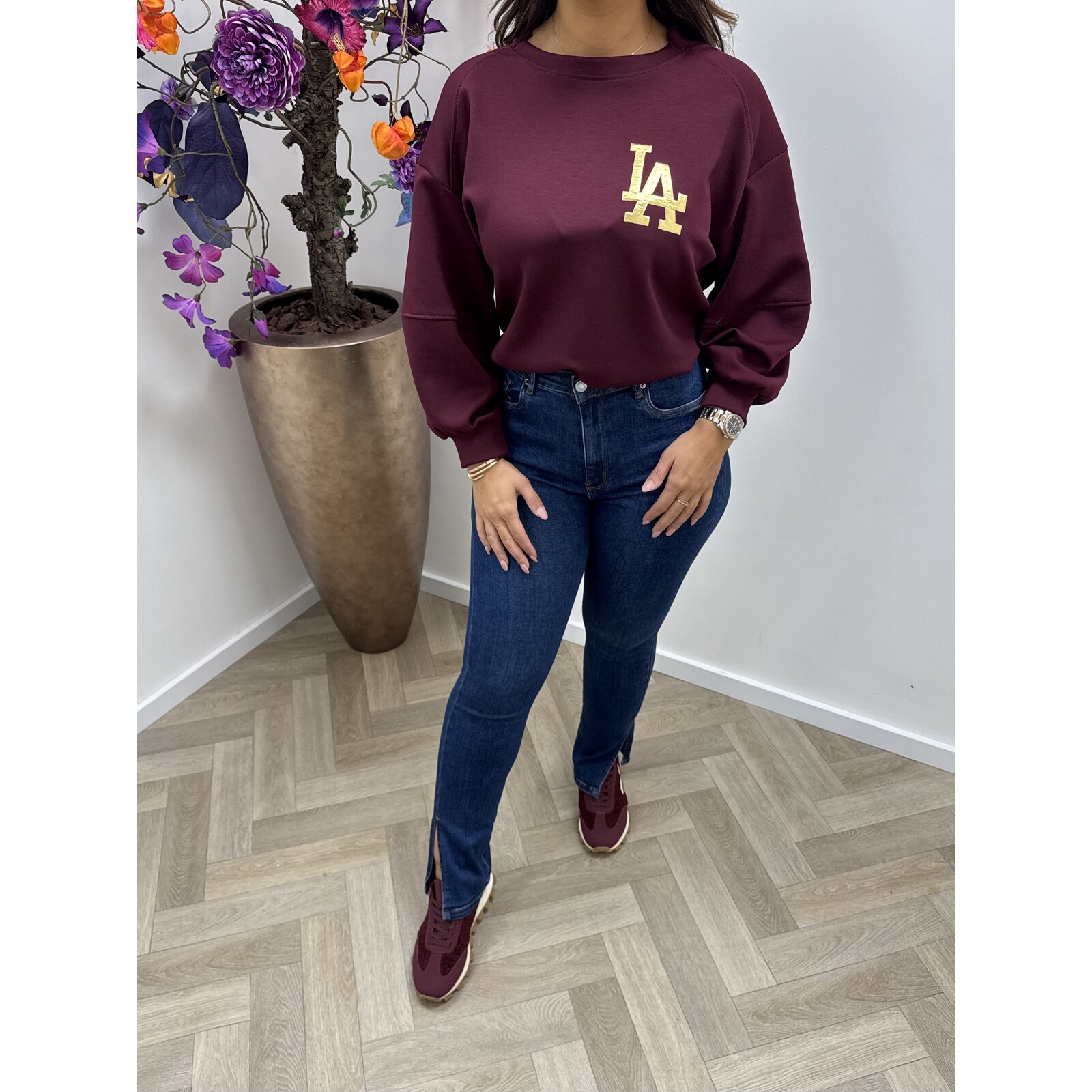 Sweater LA Gold Bordeaux