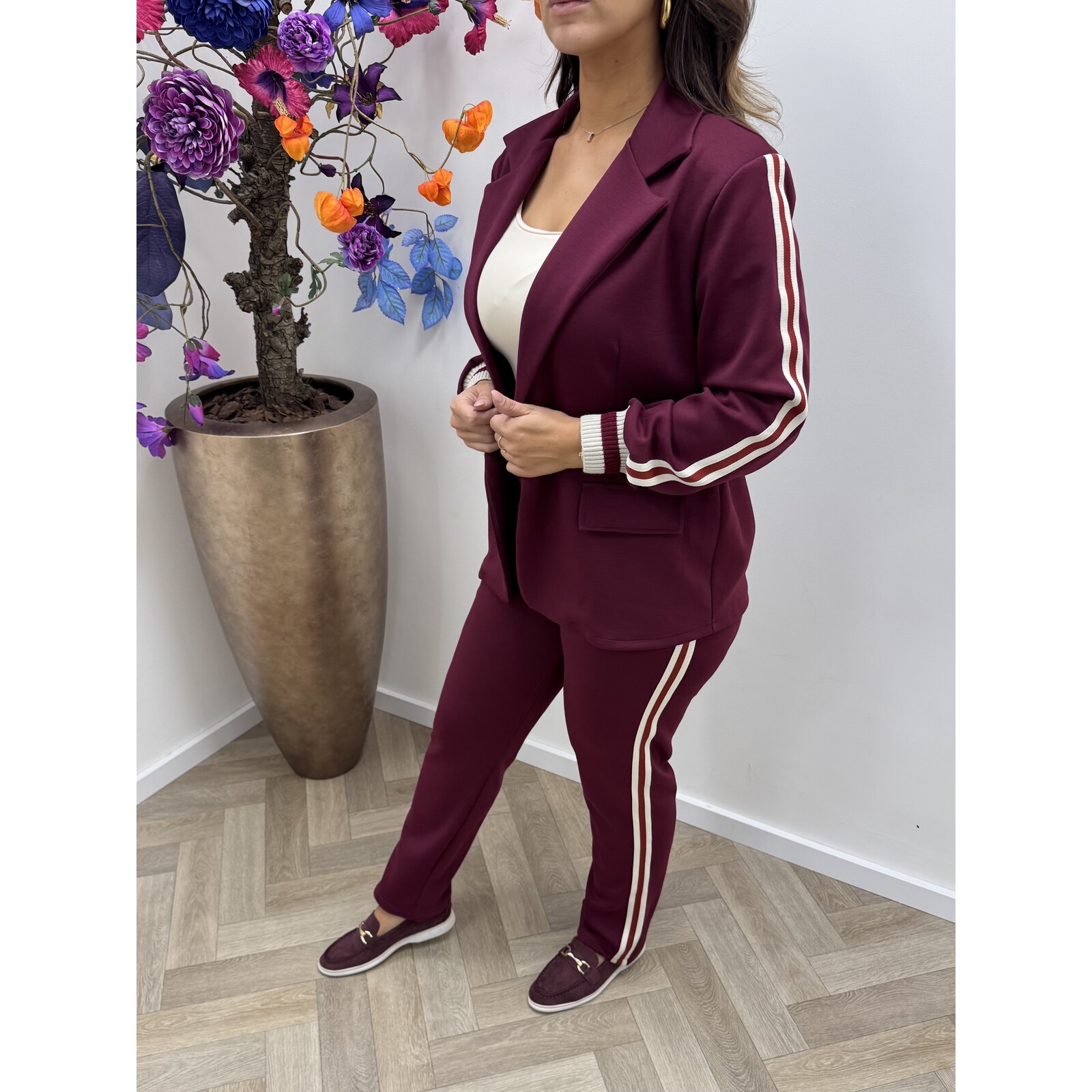 2 delig pak chique bies Bordeaux