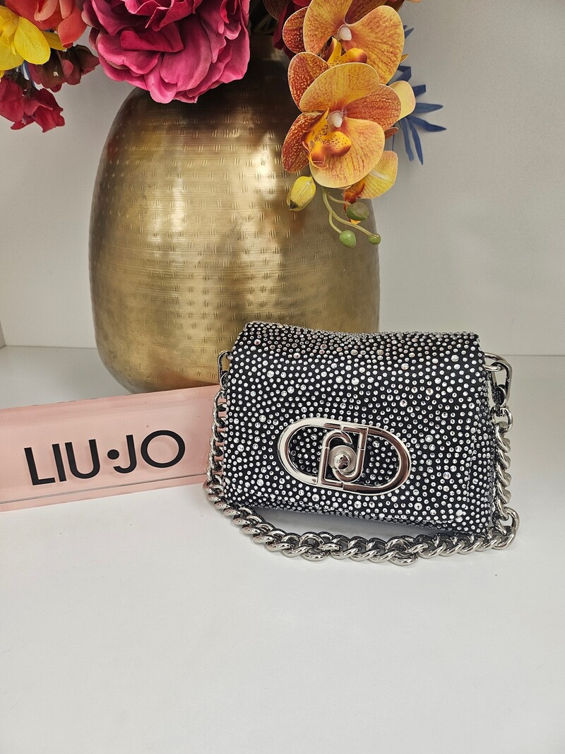 Crossbody Lapuffy Diamonds black Liu Jo 1831