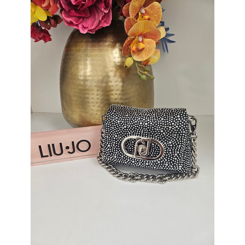 Crossbody Lapuffy Diamonds black Liu Jo 1831